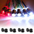 Bruislard 5MM 100 Bulb Led Holder, PCS Plastic LED Holders Black Nylon Lamp Holders for Emitting Diode Holder, Panel