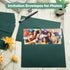 Harloon 100 Pcs A9 Envelopes, 5.75 x 8.75 Inch, Self Adhesive Wedding Invitation Envelopes, Dark Green