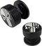 Welding Hood Helmet Pipeliner Fasteners, 1 Pair Black USA Flag Pattern Aluminum Headgear Replacement Parts, Anti-Rust