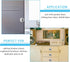 2 Pack Closet Door Finger Pulls, Stainless Steel Round Flush Finger Cabinet Pull Handles, 60 * 15mm
