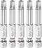 5pcs H5 Pentagon Screwdriver Bit 1/4" Hex Shank - 2" Length Magnetic Security Screw Driver Power Tool
