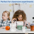 Twdrer 7 Sizes Plastic Beaker Set, Clear Measuring Graduated Liquid Container Beakers with 20 PCS Plastic Droppers