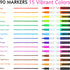 Dry Erase Markers, Shuttle Art 90 Bulk Pack, 15 Colors Magnetic Whiteboard Markers for School Office Home