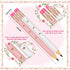 CHENGU 48 Pcs Half Pencils with Eraser, Mini Pencils for Wedding Party Favors