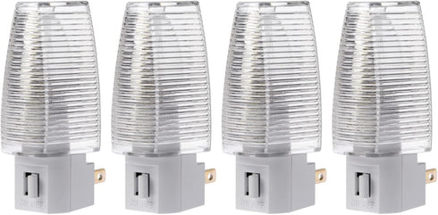 Projectpak Plug in Night Light with Manual On/Off Switch for Hallway, Kids