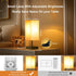 3 Dimmable 2700K Bulb 2 Pack hansang Bedside Lamp, Touch Lamp with Way LED Touch Control USBA USBC Charging Port Black