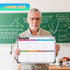 Small Weekly Calendar Dry Erase Whiteboard, 16" x 12" Magnetic Hanging Double-Sided Board for Home, Office