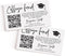 All Ewired Up Graduation QR Code Insert Card for Invitations, Personalized Graduation Party Insert, College