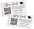 All Ewired Up Graduation QR Code Insert Card for Invitations, Personalized Graduation Party Insert, College