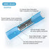 Kuject 200PCS Blue Heat Shrink Butt Connectors, 16-14 Awg, Tinned Copper Crimp Electrical Wire Connectors