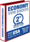 Samsill Economy 3 Ring Presentation View Binder, 2 Inch Round Ring, Holds 425 Sheets, Red
