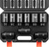 VEVOR 1/2" Drive Impact Socket Set, 9 Piece Deep Socket Set Metric