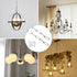 Helunsi 6 6' Lighting Chain, Feet Chrome Light Fixture Chain, Metal Chandelier Chain Extension with Connection Link
