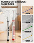 6 20mm Nicpro PCS Long Nib Marker Pens, Deep Hole Marker, Quick Dry & Waterproof Construction Markers, Long Head