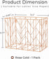 Y YOMA 1 Pack Rose Gold Hanging File Folder Organizer, Letter Size Metal File Kit for Desk Home Office Classroom
