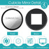 Sibba 4 360 Pcs Office Cubicle Mirrors Swivel - Stick-On Monitor Privacy Mirror, Adjustable Computer Security Mirror