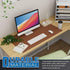 K KNODEL Large Leather Desk Mat, Office Desk Pad, Computer Desk Protector, Desktop Blotter Pad, Brown
