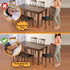 32 Pcs Rectangle Chair Leg Floor Protectors, Silicone Chair Leg Protectors for Hardwood Floors, High Elastic Chair Leg