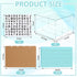 DLUGOPIS 4x6 5 150 Index Card Holder Acrylic Index Card Organizer Clear Index Card Box Flash Card Holder with Index