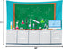 BELECO Science Lab Backdrop 8x6ft Fabric Cartoon Chemistry Classroom Equipment Blackboard Background