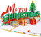 Paper Love Pop Up Christmas Card, 3D Merry Christmas, for Christmas or Holidays, 5" x 7" Cover with Envelope and