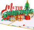 Paper Love Pop Up Christmas Card, 3D Merry Christmas, for Christmas or Holidays, 5" x 7" Cover with Envelope and