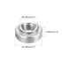 uxcell Self -Clinching Nuts,#8-32 x 0.14-Inch Stainless Steel Rivet Nut Round Head Steel Metal Sheet Mounting Hardware Fastener 100pcs
