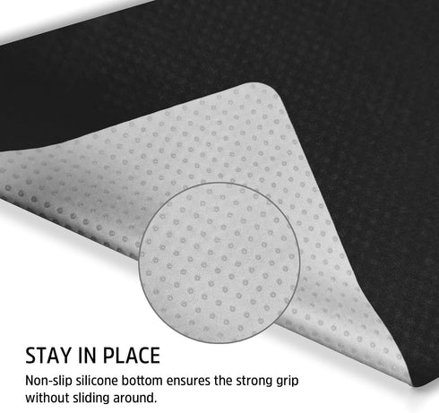 Bilymate 3in1 2pcs Set Anti Slip Silicone dots Multi-Functional Microfiber Cloth Mouse Pad, Portable & Washable
