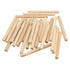 PATIKIL 3/8 Wooden Dowel Pins, 200 Pcs M10x100mm Hardwood Pegs for Crafts, Furniture, Door Art