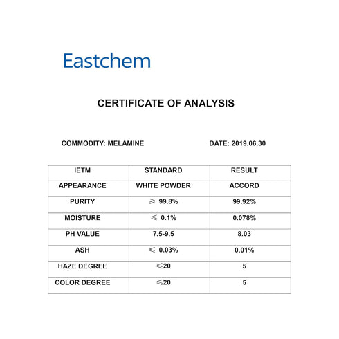 Industrial Grade Melamine Powder of 99.8% Purity,CAS:108-78-1(100g/3.52oz)