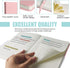 Lined Journal Notebook, Pink, 160 Pages, Medium 5.7 inches x 8 inches, 100 gsm Thick Paper, Hardcover
