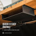 Under Desk Storage Shelf, Carbon Steel Under Tray, Small Shelf for Desk, Under Table Storage, Gaming Desk Accessories
