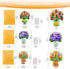 QZHIWLP 3 Pack 3D Pop Up Flower Cards Floral Bouquet Pop Up Cards for Mom - Mothers Day Card, Birthday Card for Women