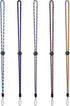YOUOWO 5 Pack Adjustable Lanyards Neck Strap for Keys, Pen, Phone, ID Badges Holder in 5 Colours
