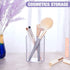 Stylish Clear Acrylic Desk Organizer Set of 3, Round Makeup Brush Holders Perfect for Home, School, and Office Supplies
