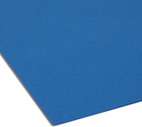Smead Interior File Folder - 1/3-Cut Tab, Letter Size, Navy, 100 per Box (10279)
