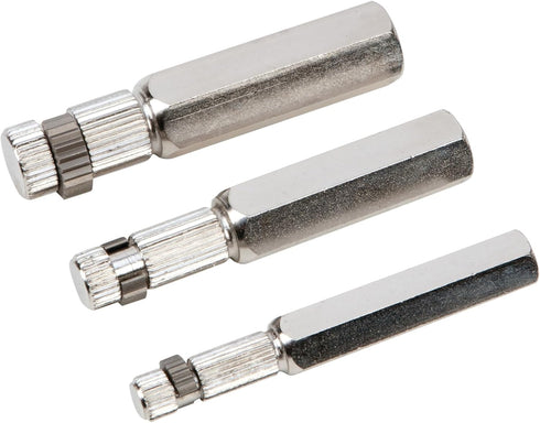 Performance Tool W83204 3 Piece Set, Hardened Steel Construction, Broken Pipe Extractor, Government-Compliant, 3/8-inch, -inch, and -inch Pipe Capacities