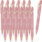 Zonon 12 Pieces Inspirational Quotes Ballpoint Pens with Stylus Tip, Fine Point Smooth Writing Metal Pens (Rose Gold)
