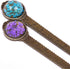 Wisdompro 2 Pcs Metal Bookmark, Retro Vintage Bronze Book Mark Ruler with Dried Flower, Gift Box for Book Lovers