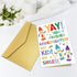 Obbyidk Adorable Kindergarten Graduation Card - Perfect Gift for Boys & Girls