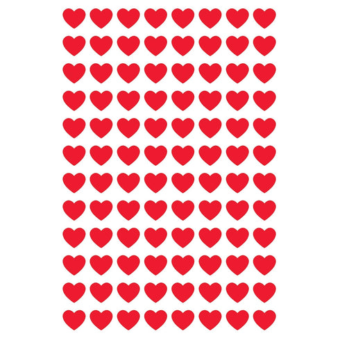 Trend Red Hearts superShapes Stickers, 800 Count Classroom Incentives