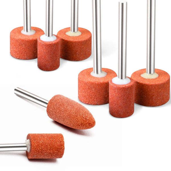Abrasive Sanding Bits Grinding Stone Set, 42 Pcs Aluminium Oxide Grinding with 1/8" Shank