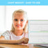 Dry Erase Number Line Whiteboard, Double-Sided Math Manipulatives 8.5 x 11 Inch Student Lapboard for Classroom &