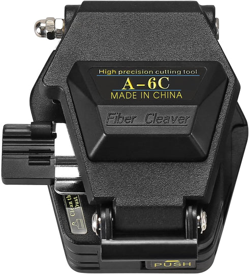 A-6C Optical Fiber Cleaver, High Precision Stripping Tool for Fiber Optic Cable Cutting, 16 Cutting Points