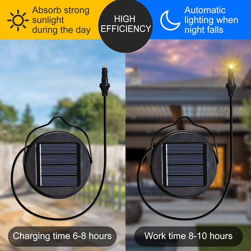 2Pack 600mAh Solar Lights Replacement Parts with Rechargeable Battery AA for Solar Garden Lantern Lights, Patio, Yard