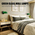 Asixxsix Vintage Wall Sconces with Bankers Lamp Shade, Indoor sconces Wall Lighting with Retro Pull Chain Switch, Green