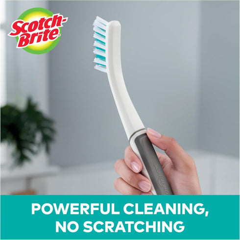 6 Count Scotch-Brite Tile & Grout Brush, Strong Bristles to Scrub Away Grime