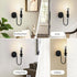 1-Light Black Wall Sconce, Farmhouse Vintage Candle Sconces Wall Light Fixtures for Living Room, Crystal Industrial