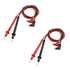 2pairs 90cm/35" Long Digital Laboratory Multimeter Test Lead Probe Wire Cable Banana Plug Connector