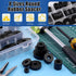Glarks 40Pcs 8 Sizes Round Rubber Spacer Assortment Kit, Multi-Purpose Black Neoprene Washers for Electrical Repair